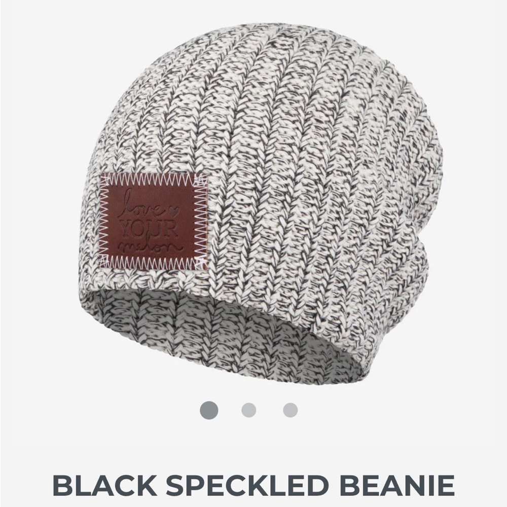 Love Your Melon- black speckled beanie